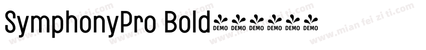 SymphonyPro Bold字体转换